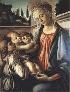 Sandro Botticelli Madonna and Child with two Angels Sweden oil painting artist